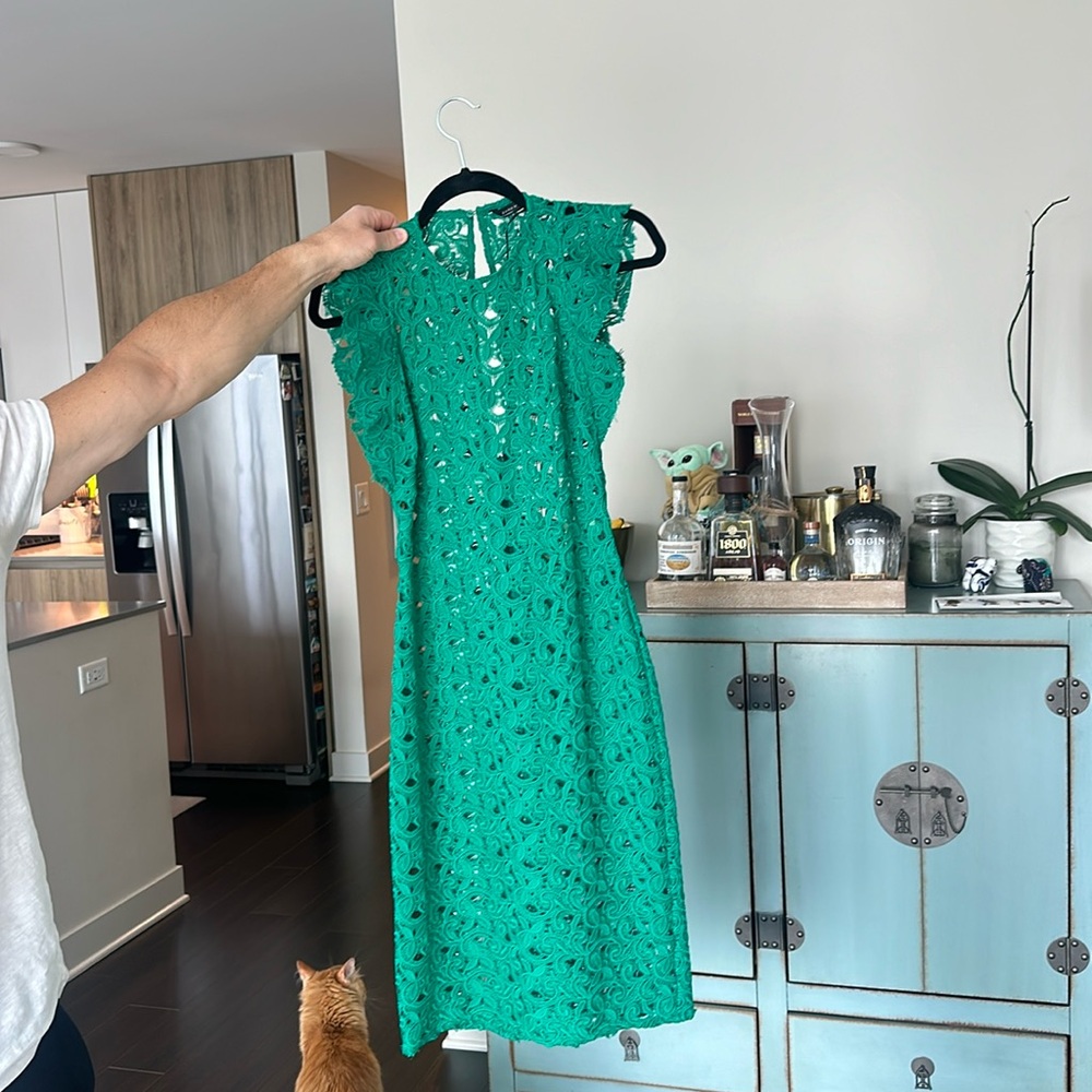 Lacy green dress